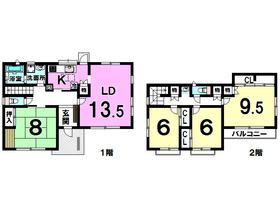 Floor plan. 26 million yen, 4LDK, Land area 207.47 sq m , Building area 122.55 sq m