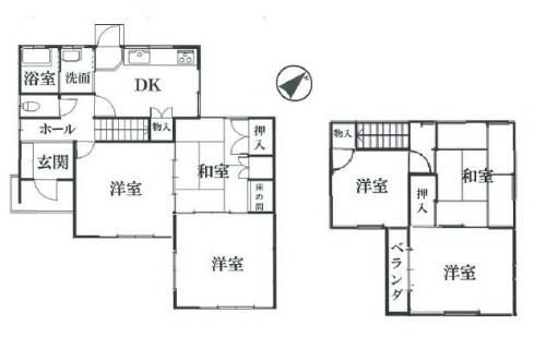 Floor plan. 21.5 million yen, 6DK, Land area 169 sq m , Building area 74.52 sq m