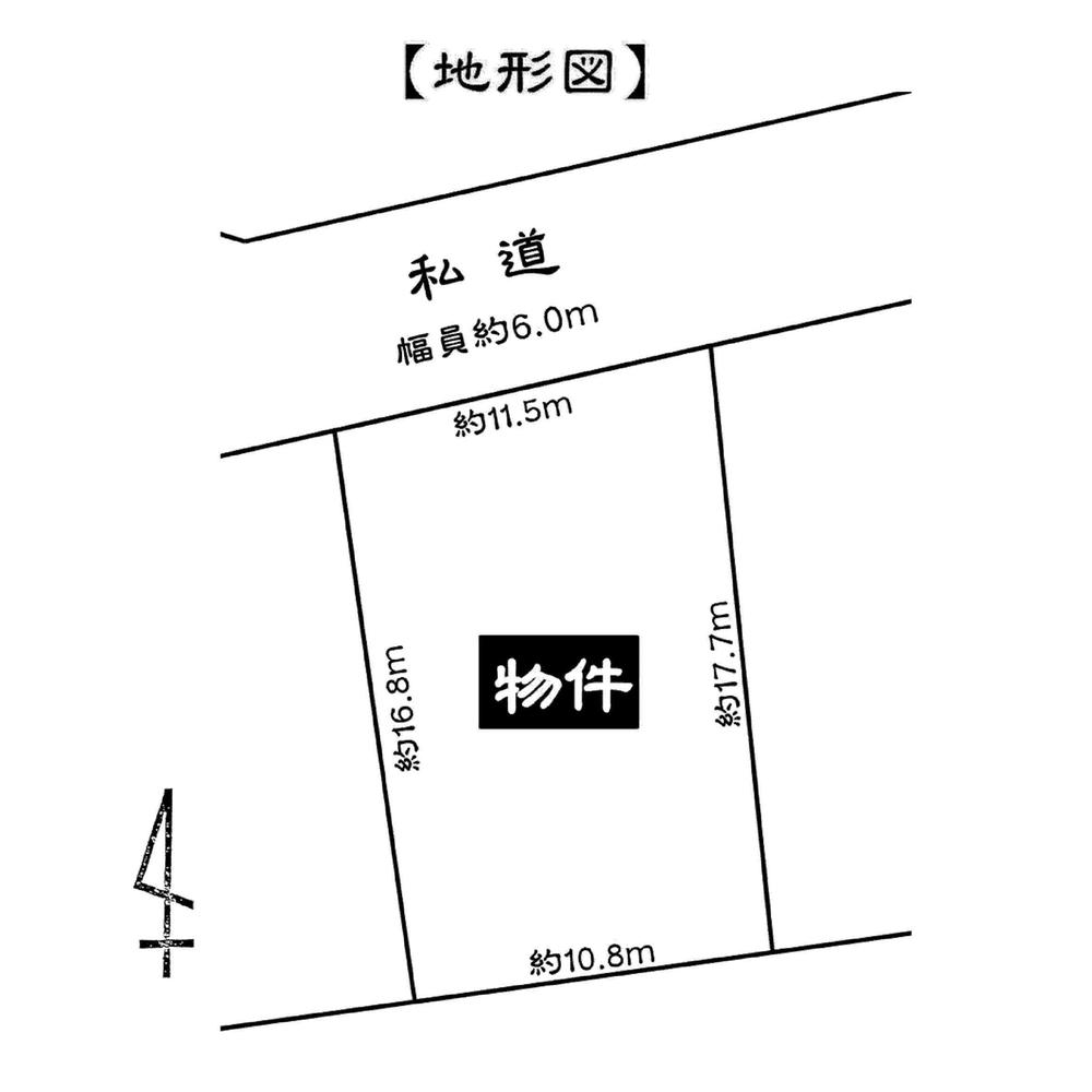 Compartment figure. Land price 4.5 million yen, Land area 193.43 sq m