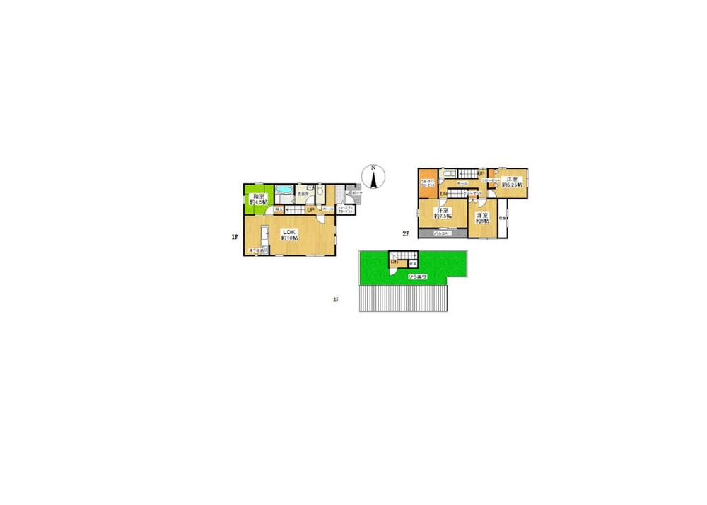Floor plan. 34,450,000 yen, 4LDK, Land area 125.2 sq m , Building area 109.32 sq m
