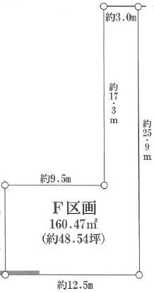 Compartment figure. Land price 12.8 million yen, Land area 160.47 sq m car park three possible!
