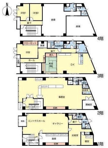 Floor plan. 70 million yen, 4LDK, Land area 220.64 sq m , Building area 565.37 sq m