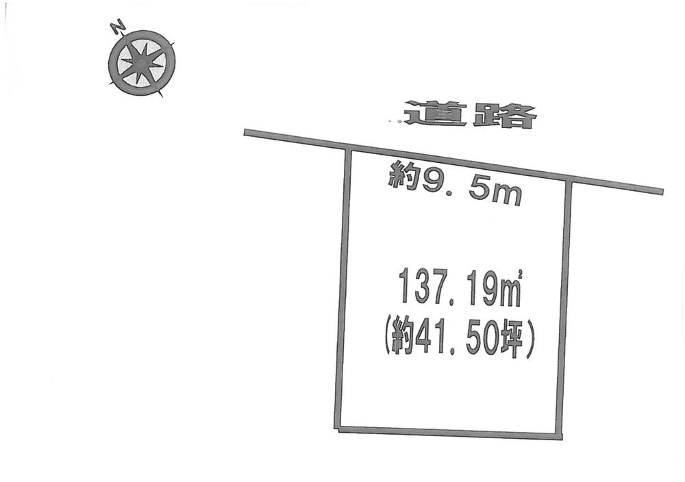 Compartment figure. Land price 19.5 million yen, Land area 137.19 sq m