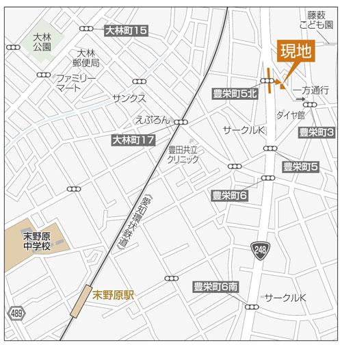 Local guide map. Detail view