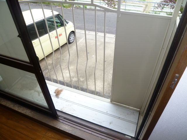 Balcony. Veranda is higher than the front road.