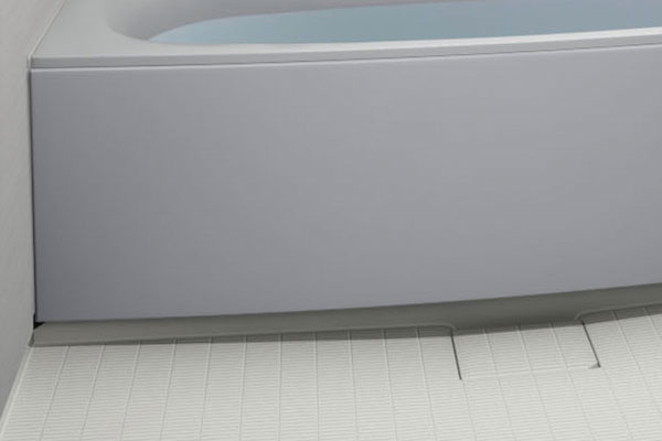 Bathing-wash room.  [Low-floor bathtub] Stride height has been reduced to about 45cm. It is sitting space provided on the left and right of the bathtub, Support a comfortable position. From children to the elderly, You can bathe in peace (same specifications)