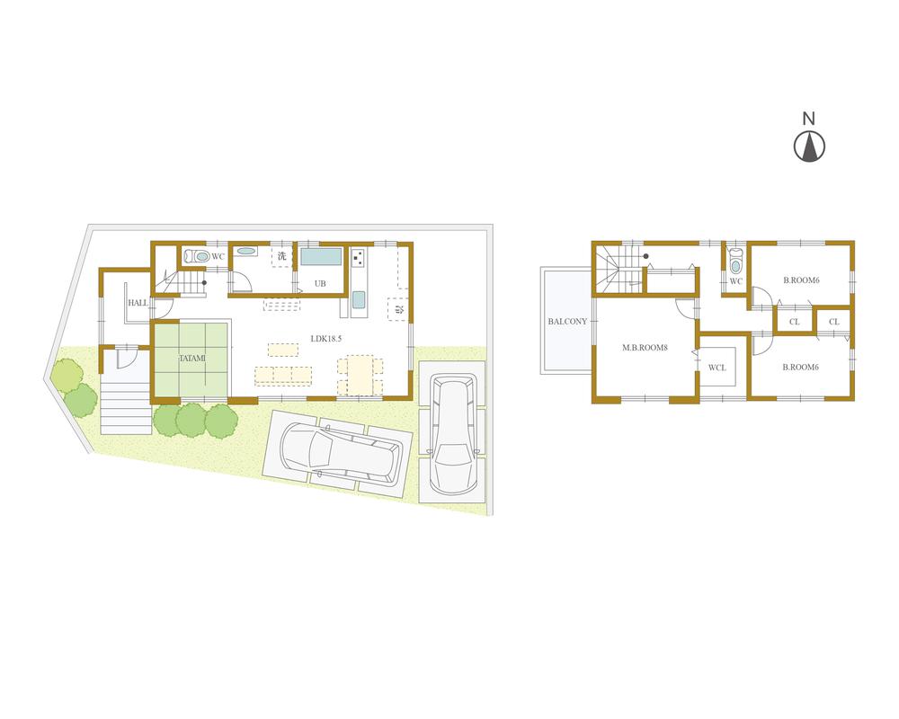 Floor plan. (A-1), Price 43 million yen, 4LDK, Land area 132.42 sq m , Building area 104.35 sq m