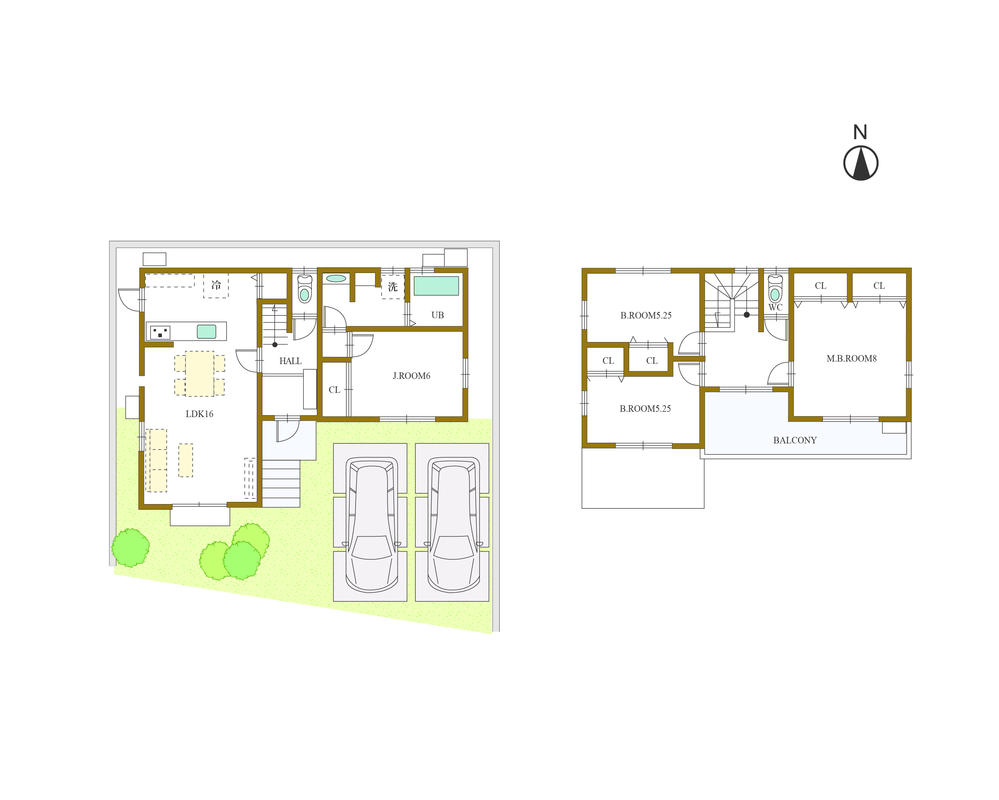 Floor plan. (A-2), Price 42,500,000 yen, 4LDK, Land area 132.32 sq m , Building area 101.87 sq m