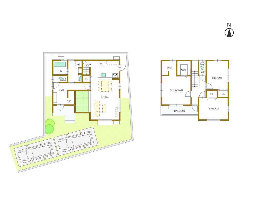 Floor plan. (C-1), Price 38,700,000 yen, 4LDK, Land area 137.57 sq m , Building area 104.35 sq m