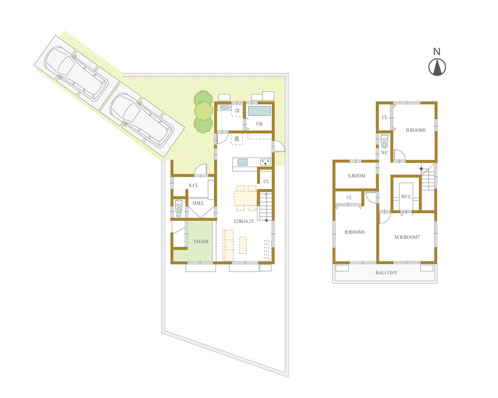Floor plan. (C-3), Price 38,700,000 yen, 4LDK, Land area 166.12 sq m , Building area 105.18 sq m