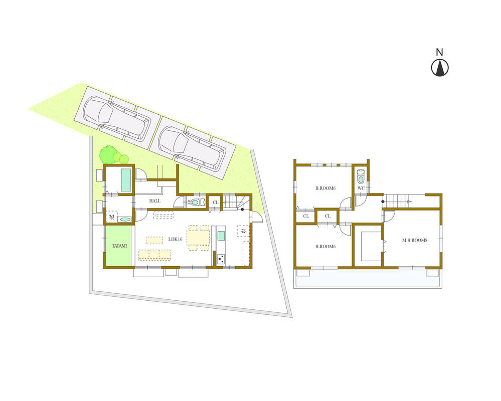 Floor plan. (C-4), Price 38,700,000 yen, 4LDK, Land area 132.64 sq m , Building area 96.9 sq m