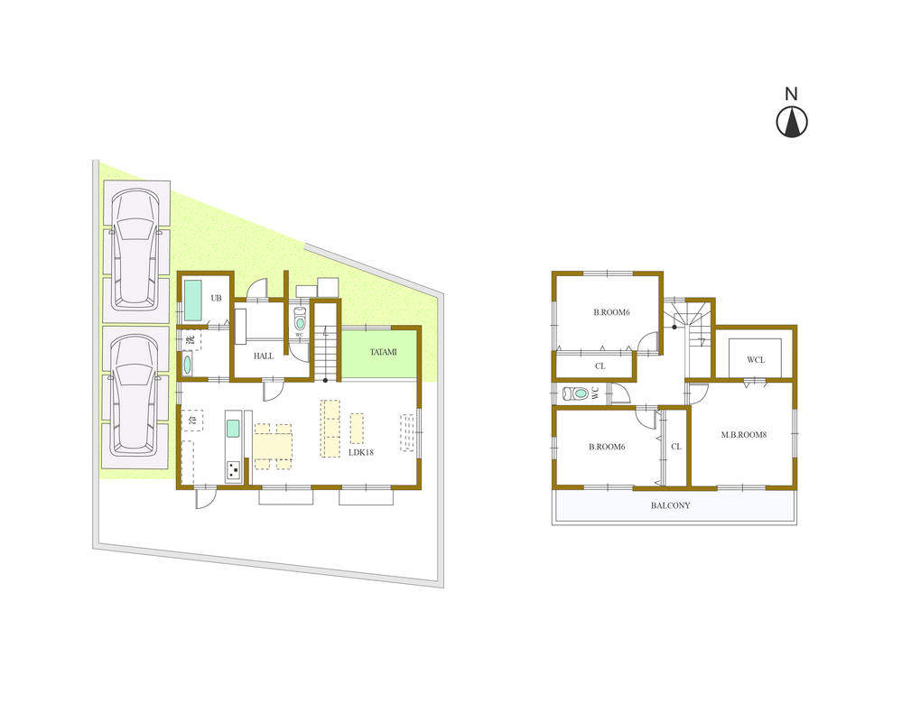 Floor plan. (B-4), Price 39,200,000 yen, 4LDK, Land area 132.7 sq m , Building area 104.35 sq m
