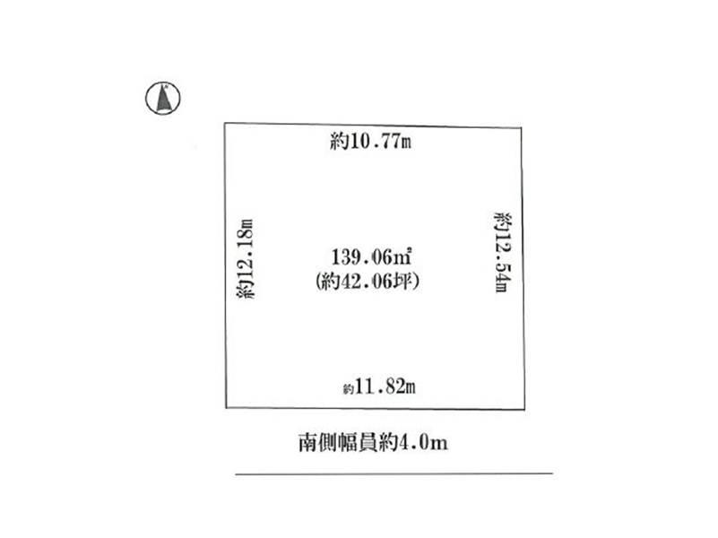 Compartment figure. Land price 11.5 million yen, Land area 139.06 sq m