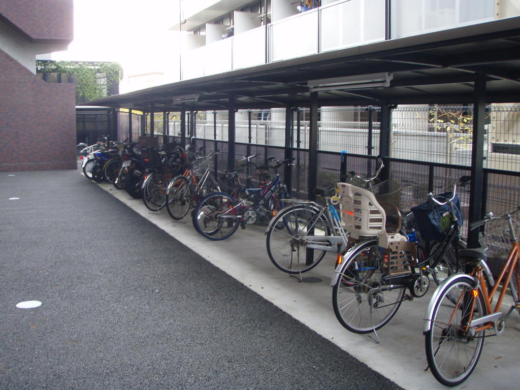 Other common areas. Bicycle parking space is also vast