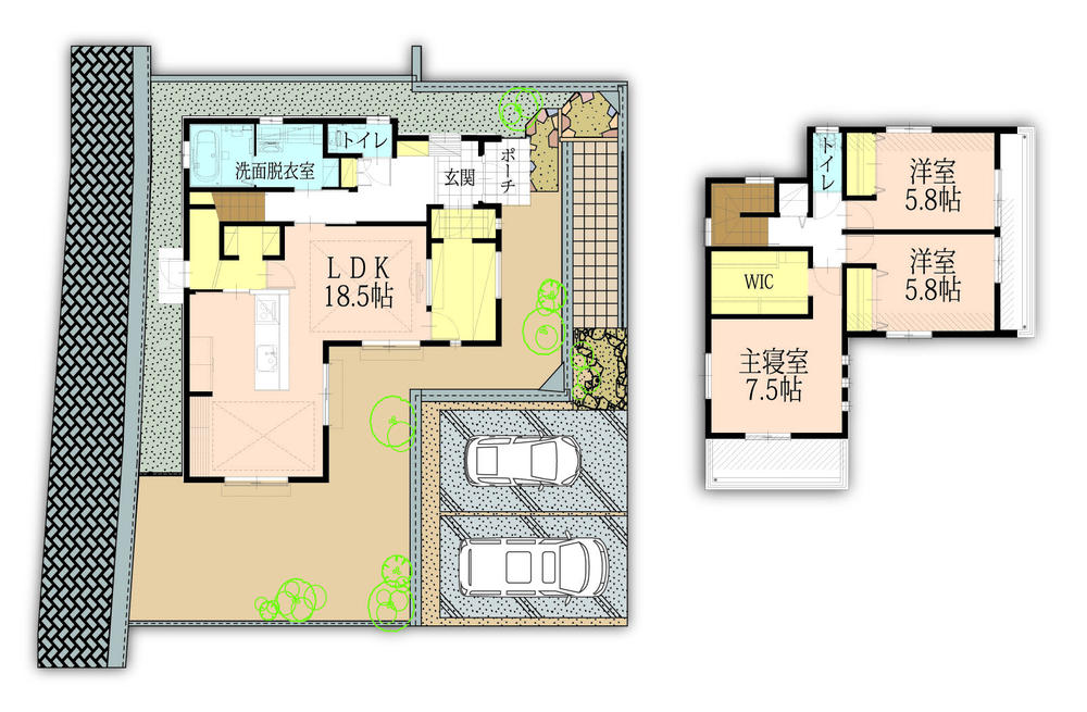 Floor plan. Large condominium project of all 33 compartments, Sandwiched between the large park and temples in the east-west direction, It features a city block which is located in a little hill. 