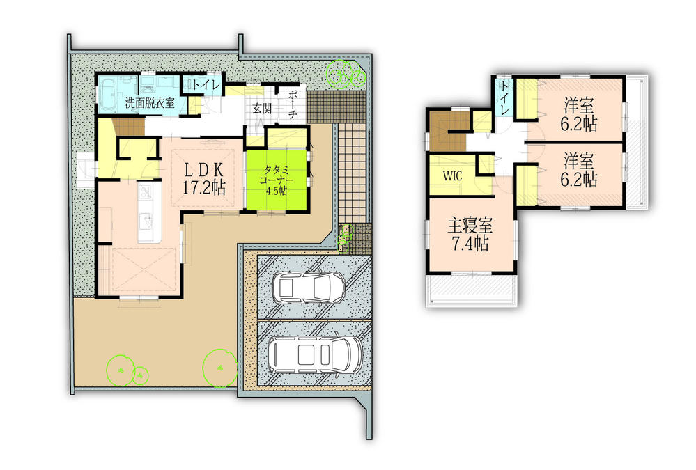 Floor plan. Large condominium project of all 33 compartments, Sandwiched between the large park and temples in the east-west direction, It features a city block which is located in a little hill. 