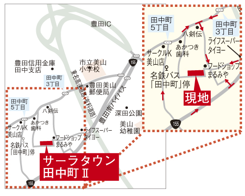 Local guide map. school ・ Shopping facility is likely to live within walking distance environment attractive / Local guide map