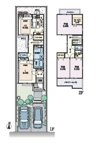 Floor plan. Local streets