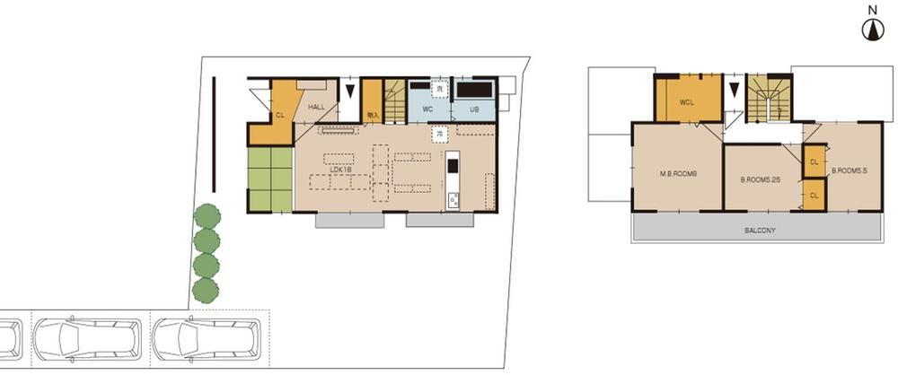 Floor plan. (B section), Price 38,500,000 yen, 4LDK, Land area 200.88 sq m , Building area 99.38 sq m