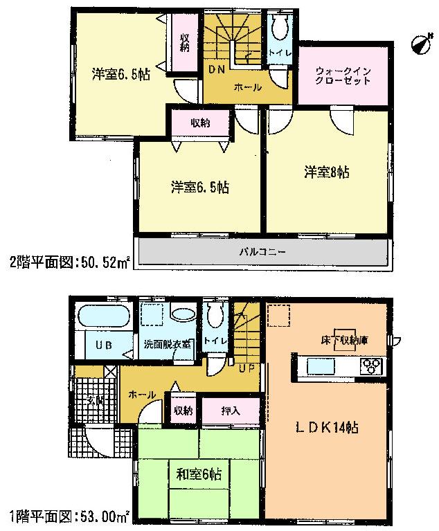 Floor plan. 27,800,000 yen, 4LDK, Land area 143.86 sq m , Building area 104.35 sq m