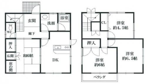 Floor plan. 9.8 million yen, 4DK, Land area 177.84 sq m , Building area 81.56 sq m per day is good