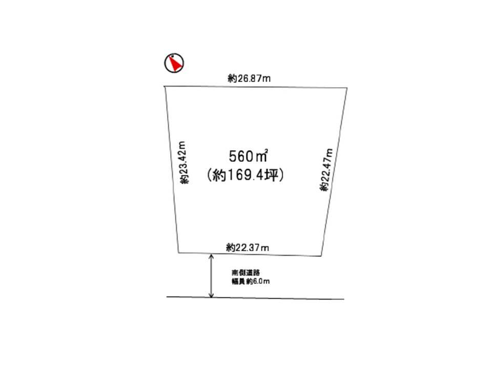 Compartment figure. Land price 16,940,000 yen, Land area 560 sq m
