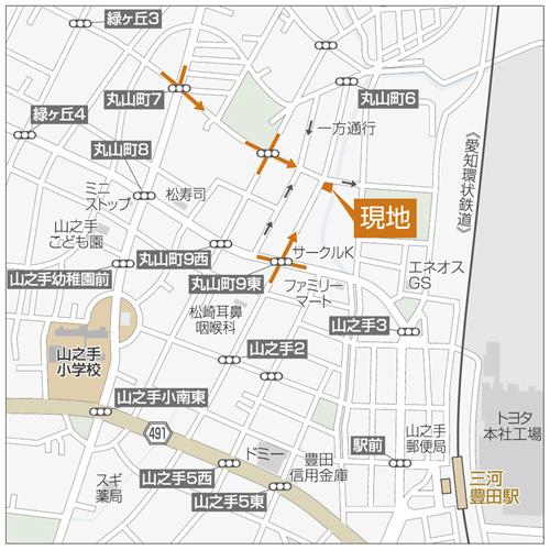 Local guide map. Detail view