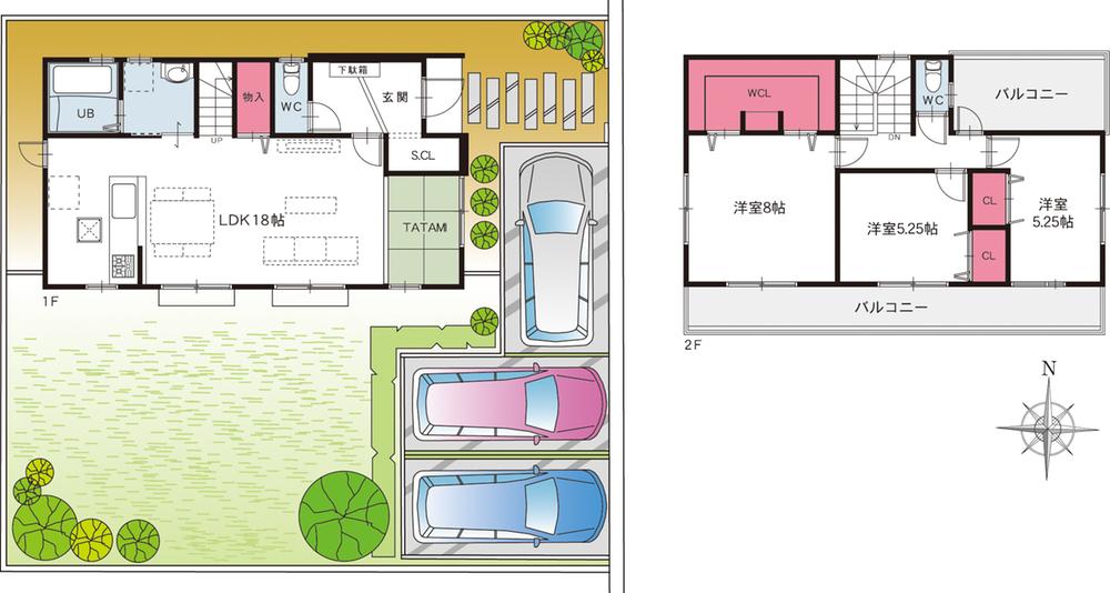 Floor plan. 46,500,000 yen, 4LDK, Land area 194.54 sq m , Building area 101.03 sq m recommended plan! Floor plans change, please consult