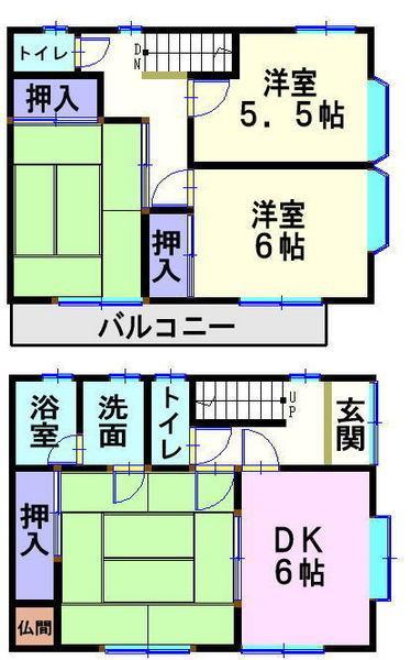 Floor plan. 9 million yen, 4DK, Land area 191 sq m , Building area 79.48 sq m
