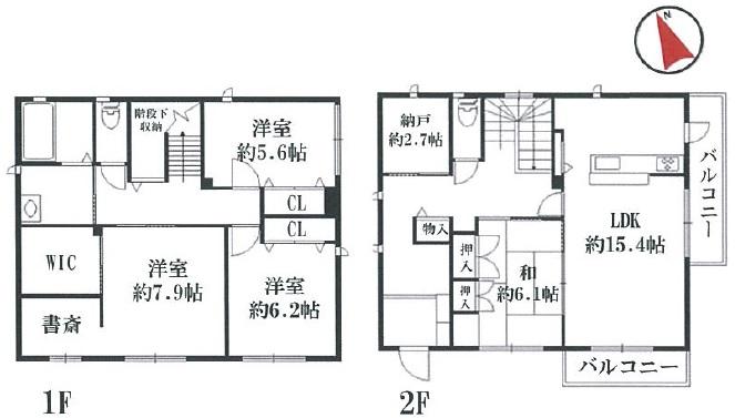 Floor plan. 31 million yen, 4LDK + S (storeroom), Land area 279.76 sq m , Building area 129.12 sq m