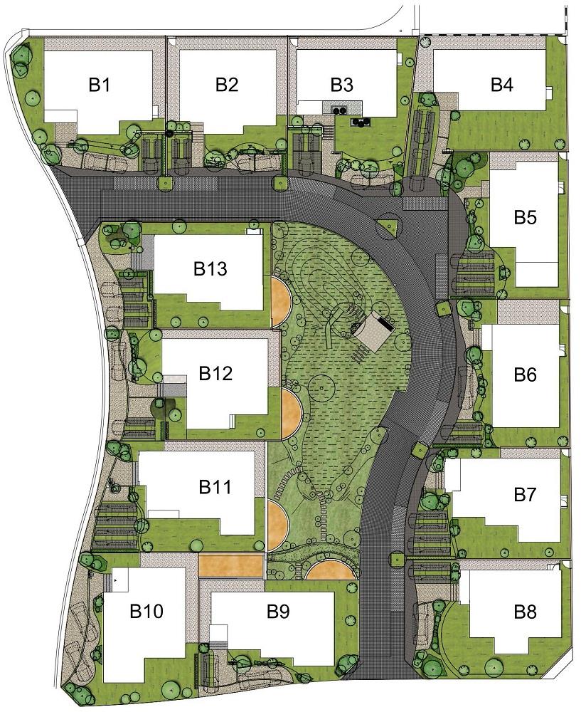 The entire compartment Figure. All 13 sections of the subdivision