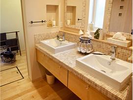 Power generation ・ Hot water equipment. Chardonnay is also sticking to the wash room. Hotel of the housing to a cute wash room as Room is plenty. It is comfortable to use preeminent. 