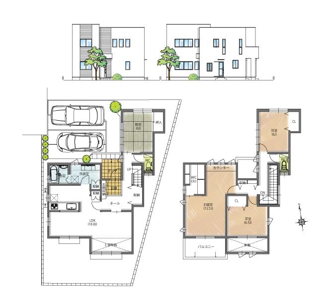Floor plan. (4), Price 43,800,000 yen, 4LDK, Land area 158.93 sq m , Building area 129.19 sq m