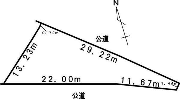 Compartment figure. Land price 16.5 million yen, Land area 214 sq m