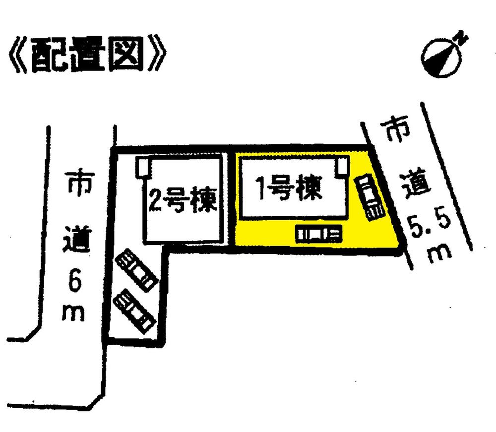 The entire compartment Figure.  ◆ Parking 3 units can be more than ◆ Meitetsu Mikawa "Wakabayashihigashi" an 8-minute walk to the station! Commuting convenient! It is a popular area ☆ The city is access to good! ! ! 
