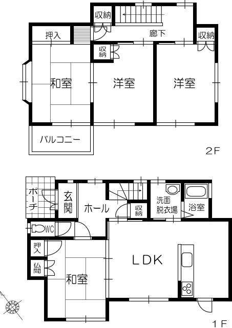 Floor plan. 8.9 million yen, 4LDK, Land area 148 sq m , Building area 89.42 sq m