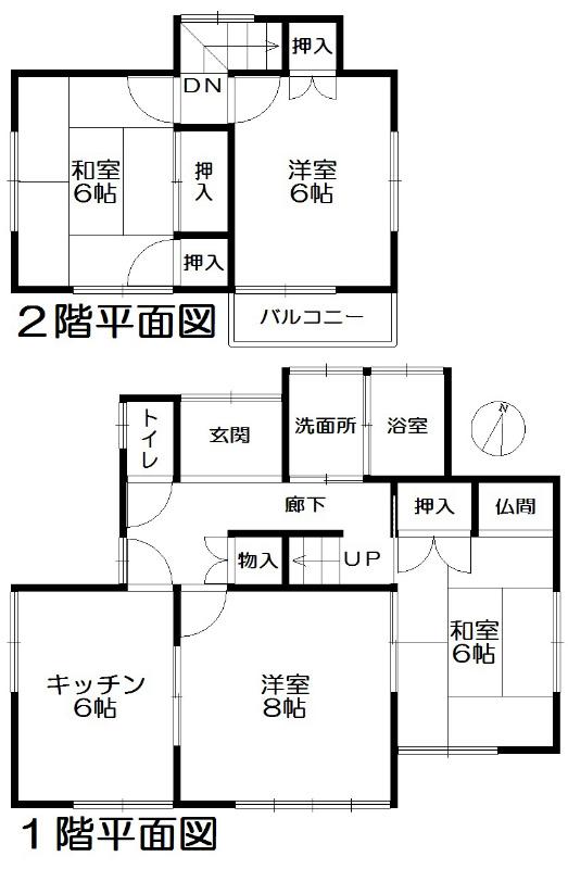 Floor plan. 12.8 million yen, 4K, Land area 170.42 sq m , Building area 78.25 sq m
