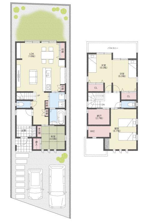 Floor plan. 39,800,000 yen, 4LDK + S (storeroom), Land area 148.95 sq m , Building area 115.97 sq m 4LDK