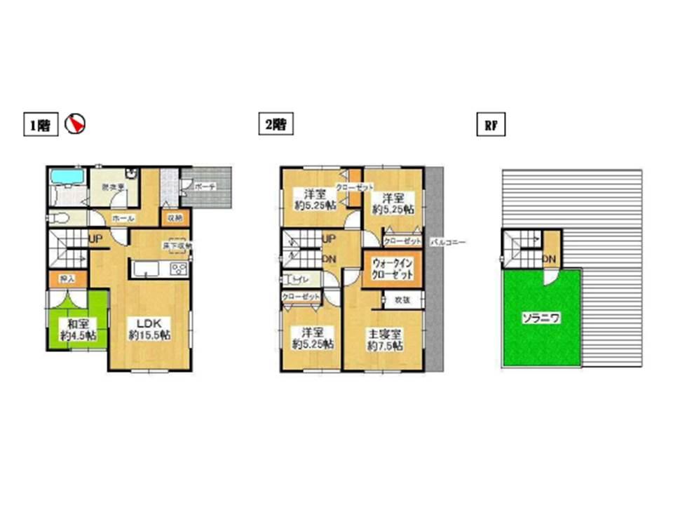 Floor plan. 37,880,000 yen, 4LDK, Land area 163 sq m , Building area 117.6 sq m