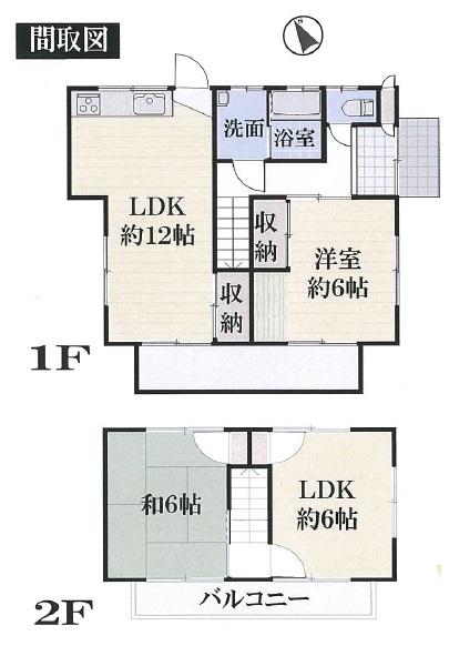 Floor plan. 13,900,000 yen, 3LDK, Land area 138.95 sq m , Building area 72.03 sq m