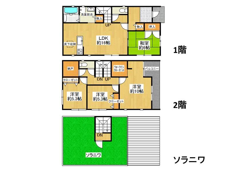 Floor plan. 30,880,000 yen, 4LDK + S (storeroom), Land area 188.07 sq m , Building area 115.94 sq m