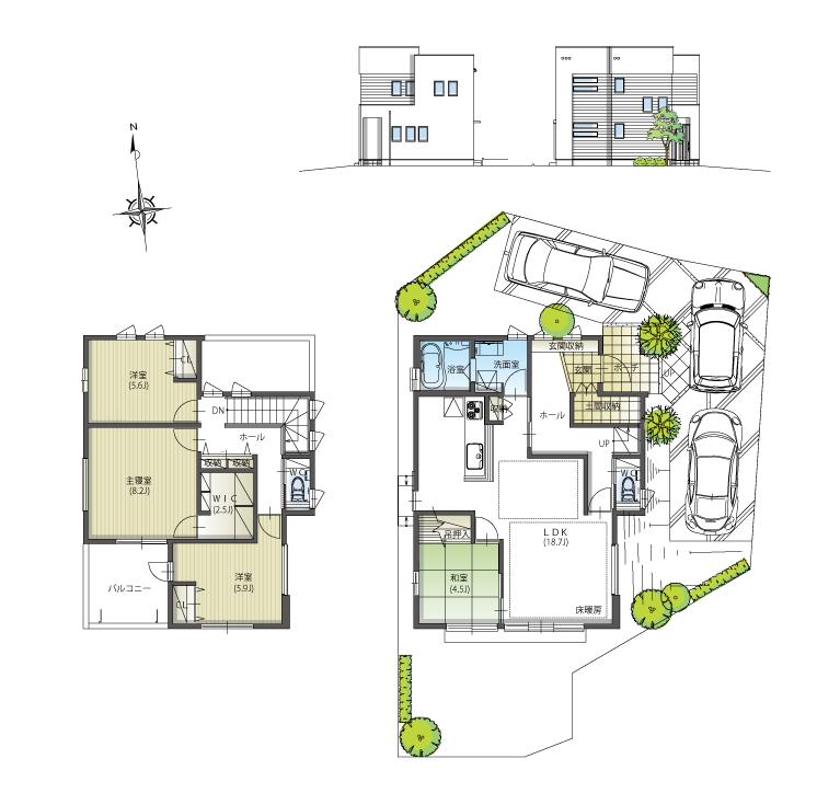 Floor plan. (PLAN 6), Price 42,600,000 yen, 4LDK, Land area 163.91 sq m , Building area 111.94 sq m