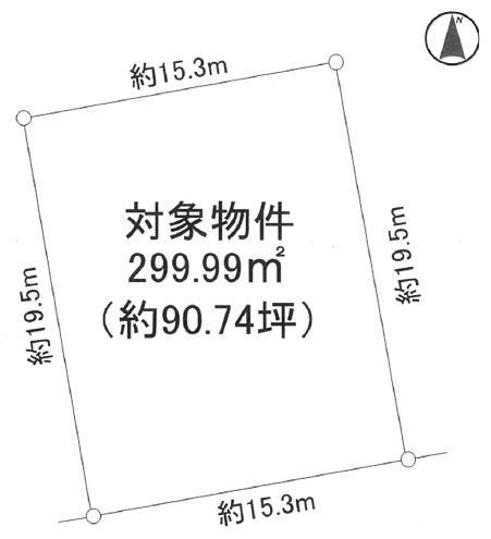 Compartment figure. Land price 4.3 million yen, It is ideal for land area 299.99 sq m villa ground.