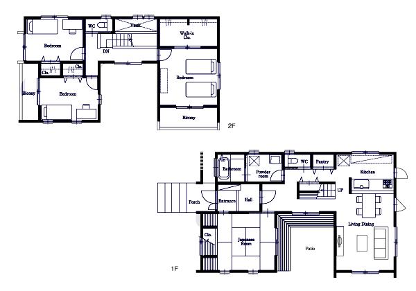 Rendering (introspection). A courtyard feel the spread of from the plan lighting properties and living adopting a courtyard with a feeling of opening plan. It can also be used as a playground for children. Spacious grounds of the site area of ​​approximately 102 square meters more than. Parking spaces are kept more than three. 