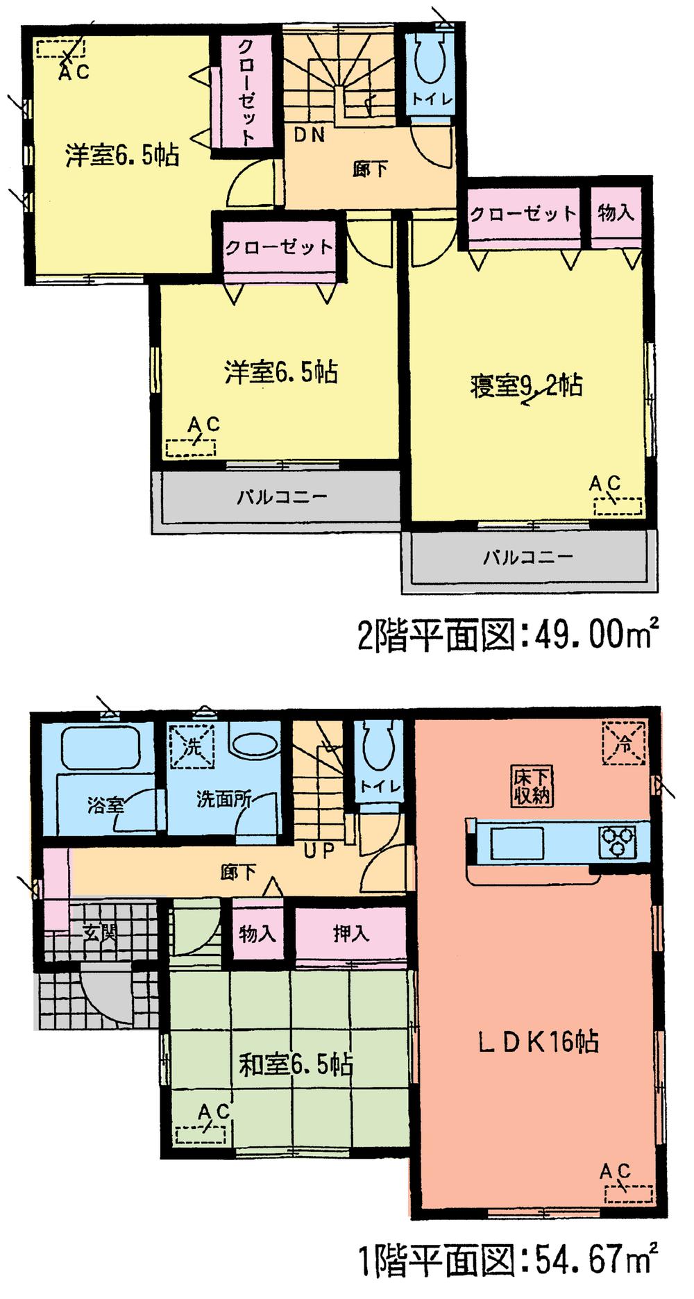 Floor plan. (4 Building), Price 22 million yen, 4LDK, Land area 281.35 sq m , Building area 103.67 sq m