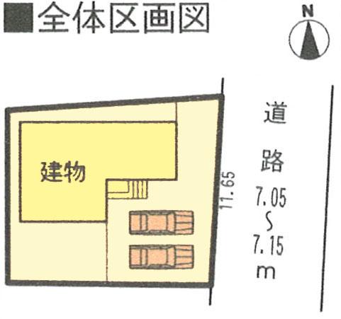 Compartment figure. 20 million yen, 4LDK, Land area 148.78 sq m , Building area 97.2 sq m parallel parking two cars Allowed! 