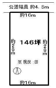 Compartment figure. Land price 15.7 million yen, Land area 485 sq m