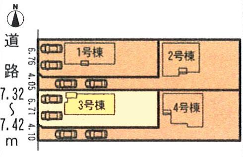 Compartment figure. 23 million yen, 4LDK, Land area 210.53 sq m , Building area 94.76 sq m parallel parking two cars Allowed!  Front road spacious! 
