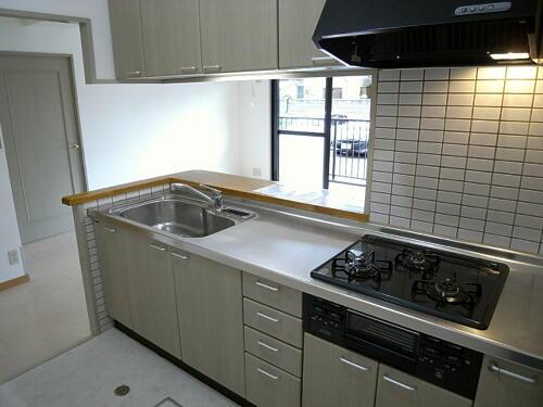 Kitchen. kitchen, Range hood is a new article has been replaced