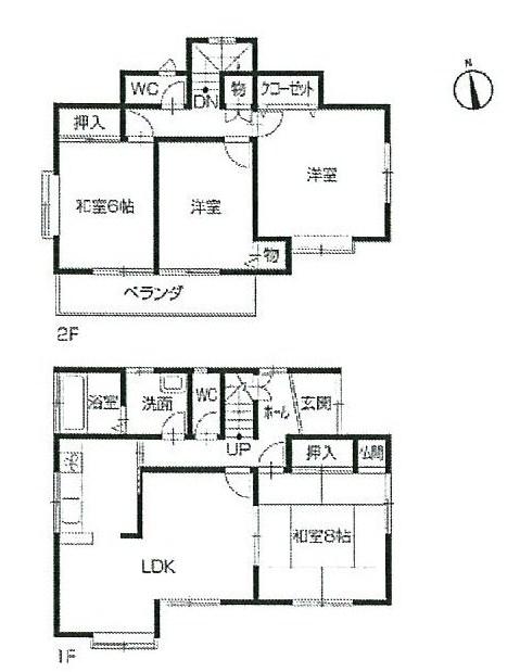 Floor plan. 19,980,000 yen, 4LDK, Land area 153.6 sq m , Building area 103.5 sq m